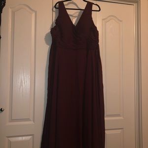 Maroon Bridesmaid Dress